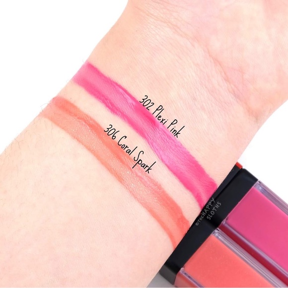 Shiseido LacquerInk LipShine lip gloss 6mL BNIB 306 Coral Spark - Picture 4 of 4